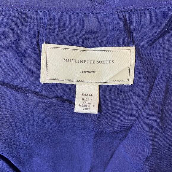 Anthropologie Moulinette‎ Soeurs Floral Silk Midi Off Shoulder Dress Size Small - Picture 2 of 10